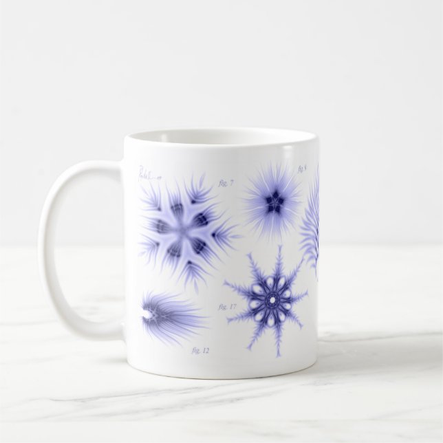 Caneca de café azul da diatomácea (Esquerda)