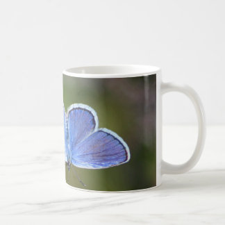 Caneca De Café azul da Prata-ponta