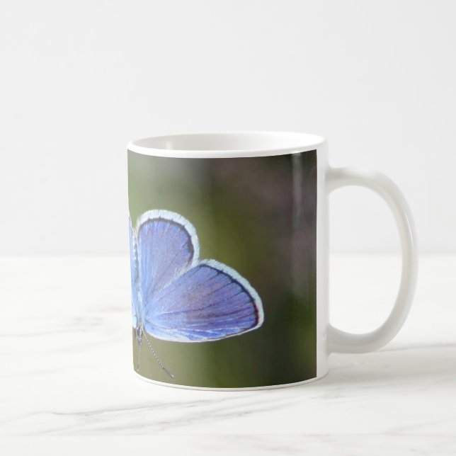 Caneca De Café azul da Prata-ponta (Direita)