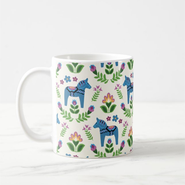 Caneca De Café Azul Dala Sueco (Esquerda)
