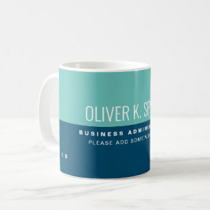 Caneca De Café Azul de 2 tons profissional (empresa)