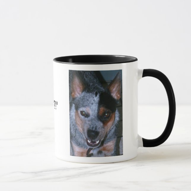 Caneca de café azul de Heeler (Direita)