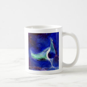 Caneca De Café Azul de pavão 2013