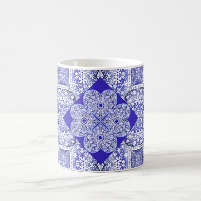 Caneca De Café Azul de rendas cerâmicas de Grécia (Centro)