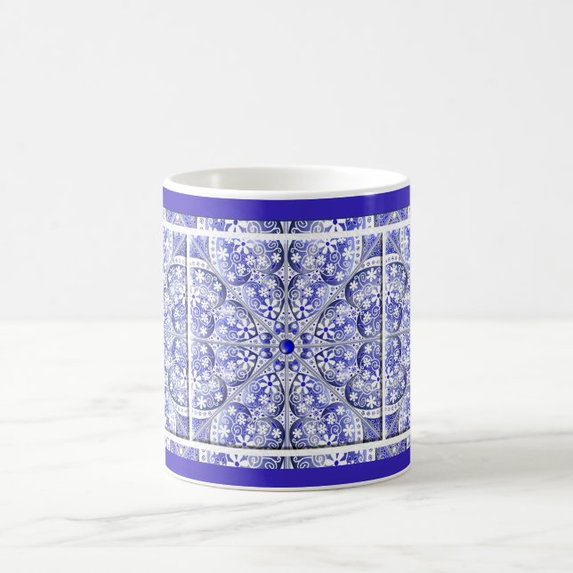 Caneca De Café Azul de rendas cerâmicas de Grécia (Centro)