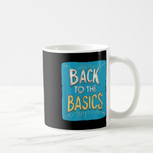 Caneca De Café Azul De Volta Ao Equipamento Básico