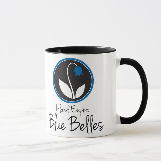 Caneca de café azul dos Belles (Direita)
