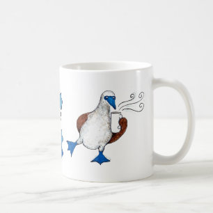 Caneca De Café Azul Foot Cha-cha