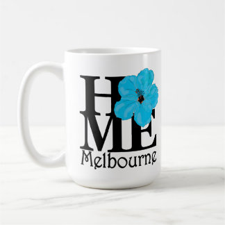 Caneca De Café Azul HOME de Melbourne