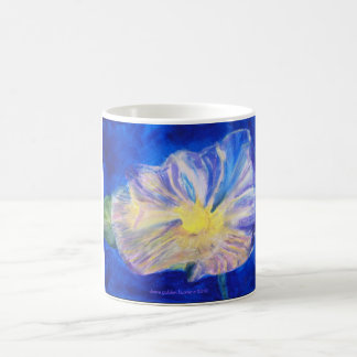 Caneca De Café azul intenso floral, diana golden hunter c 2010