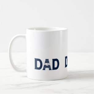 Caneca De Café Azul Marinho Papai Estabelecido Novo Presente para