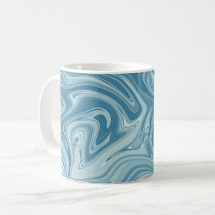 Caneca De Café Azul-mármore