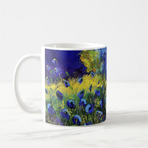 Caneca De Café Azul outono, Arte