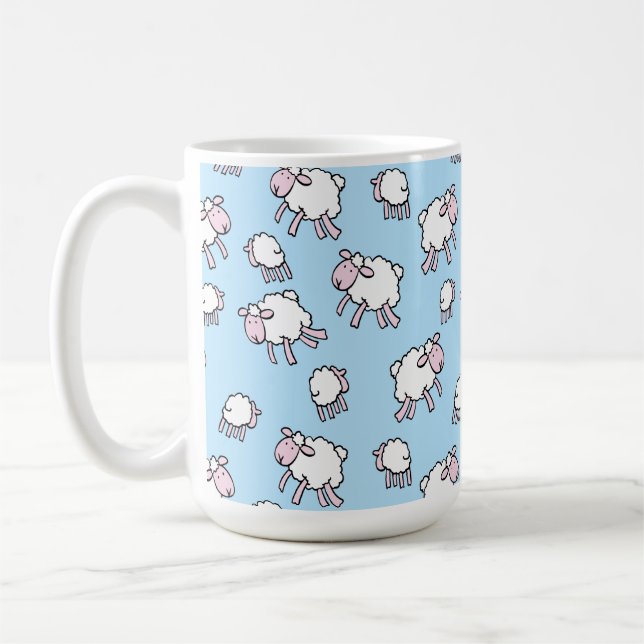 Caneca De Café Azul Ovino (Esquerda)