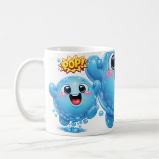 Caneca De Café Azul Pop Drop