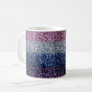 Caneca De Café Azul Roxo-Brilhante