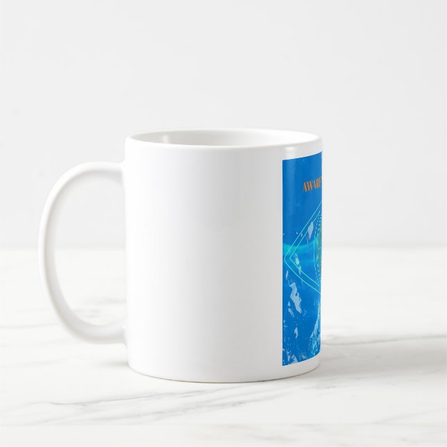 Caneca De Café Azul Sólido (Esquerda)