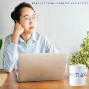Caneca De Café Azul-sombra BTS