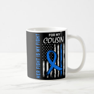 Caneca De Café Azul, Sua Luta É Minha Camisa De Consciência Da Di