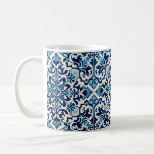 Caneca De Café Azulejo azul português