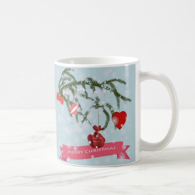 Caneca De Café Azulejo Cerâmico de Natal (Direita)