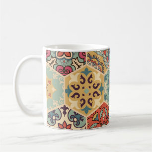 Caneca De Café Azulejo de retalhos incolor com o Islã, Árabe