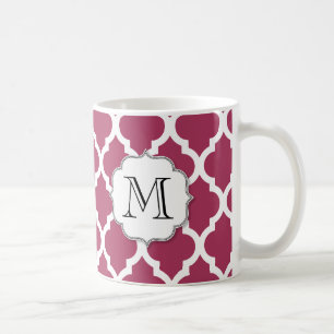 Caneca De Café Azulejo marroquino Sangria com Monograma Personali
