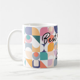 Caneca De Café Azulejo pastel Bauhaus com slogan