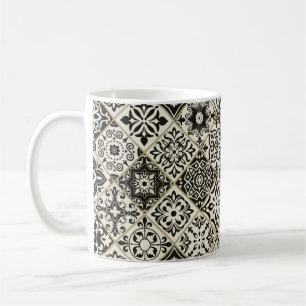 Caneca De Café Azulejo sem falhas com o Islã, árabe, indiano