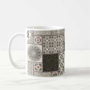 Caneca De Café Azulejo sem falhas com o Islã, árabe, indiano