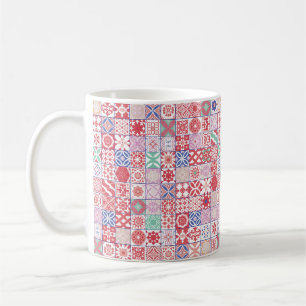 Caneca De Café Azulejo vermelho marroquino