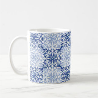 Caneca De Café azulejos azuis tradicionais de Portugal