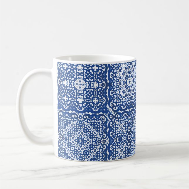 Caneca De Café Azulejos azulejo cerâmicos de cor decorativa. Colo (Esquerda)