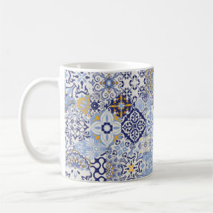 Caneca De Café Azulejos azulejo o trabalho de retalhos. Patilha c