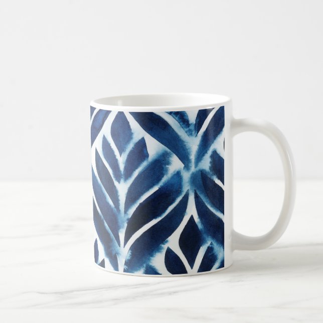 Caneca De Café Azulejos de cobalto para aquarelas IV (Direita)