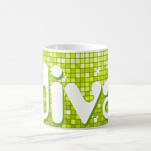 Caneca De Café Azulejos de Disco - Limão "diva" (Centro)