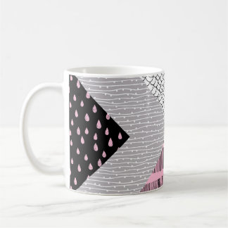 Caneca De Café Azulejos, desenho à mão livre.