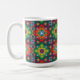 Caneca De Café Azulejos deslumbrantes 💚❤️💛 praça