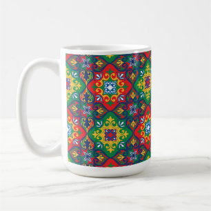 Caneca De Café Azulejos deslumbrantes 💚❤️💛 praça