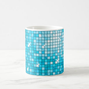 Caneca De Café Azulejos Disco