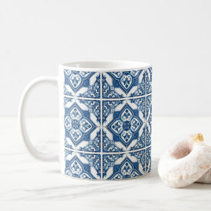 Caneca De Café Azulejos do Mediterrâneo, Portugal, Azulejo, Majol
