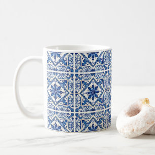 Caneca De Café Azulejos do Mediterrâneo, Portugal, Azulejo, Majol