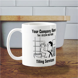 Caneca De Café Azulejos em Cozinhas e Banheiros. Serviços de Azul