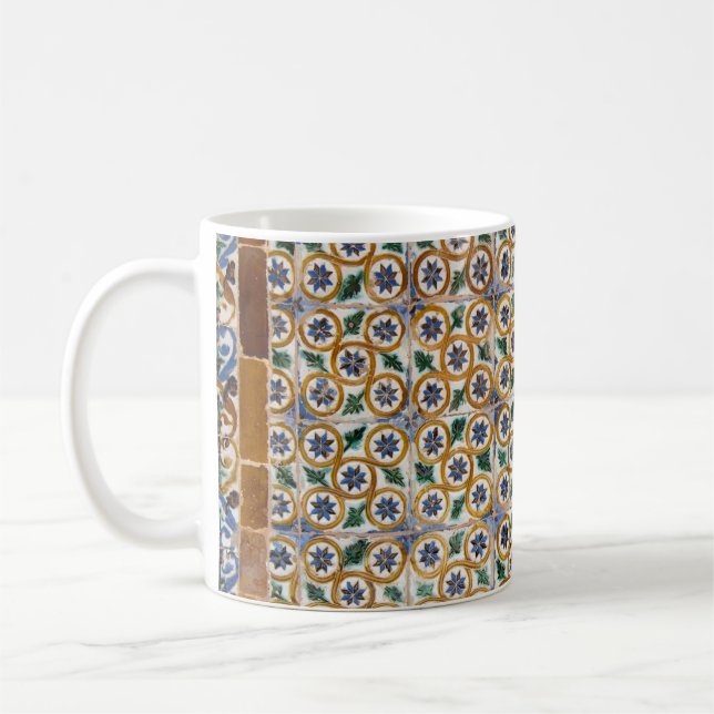Caneca De Café Azulejos espanhóis #2 #viagem #padrão #parede #art (Esquerda)