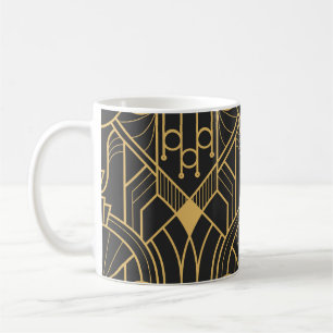 Caneca De Café Azulejos Geométricos Modernos Art Deco