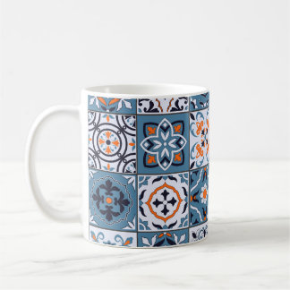 Caneca De Café Azulejos marroquinos: Elegância sem costura Vintag