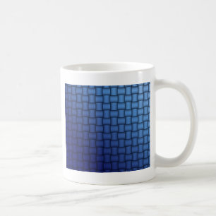 Caneca De Café Azulejos metálicos azuis