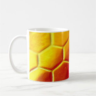Caneca De Café Azulejos para pavimentos amarelos e castanhos