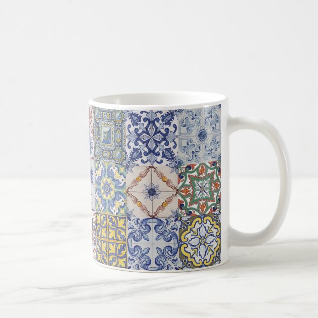 Caneca De Café Azulejos patchwork (Direita)