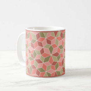 Caneca De Café Azulejos Penrose Rosa, Café Mug